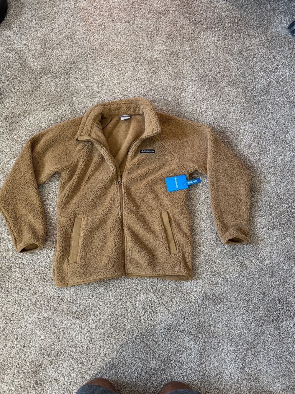 Columbia Tan Sherpa Fleece Jacket
